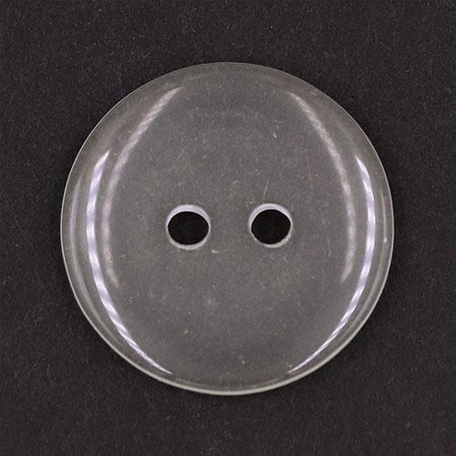 19410 Sullivans 18mm Round Plastic Buttons With Two Holes - Clear - 110 In A Tube