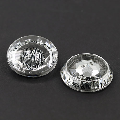 19466 Sullivans 21mm Round Plastic Buttons With Zebra Stripe - Silver - 50 In A Tube