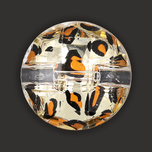 19485 Sullivans 22mm Round Plastic Buttons With Flecked Pattern - Gold - 30 In A Tube