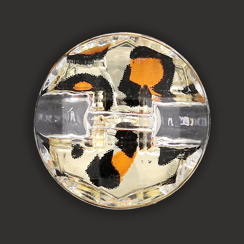 19487 Sullivans 15mm Round Plastic Buttons With Flecked Pattern - Gold - 50 In A Tube