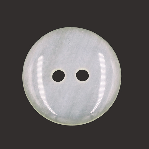 19665 Sullivans 15mm Round Plastic Button With Two Holes - Frosted Cream - 86 In A Tube