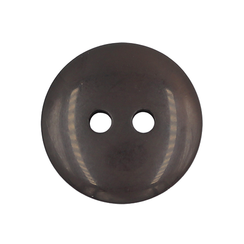 19681 Sullivans 15mm Round Plastic Button With Two Holes - Frosted Black - Bag Of 100