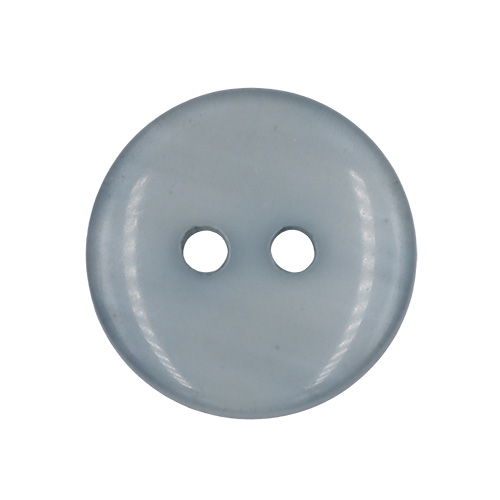 19688 Sullivans 18mm Round Plastic Button With Two Holes - Frosted Grey - 67 In A Tube