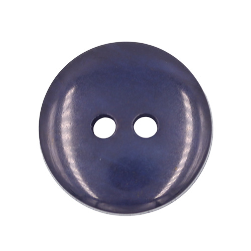 19694 Sullivans 18mm Round Plastic Button With Two Holes - Frosted Navy - Bag Of 100