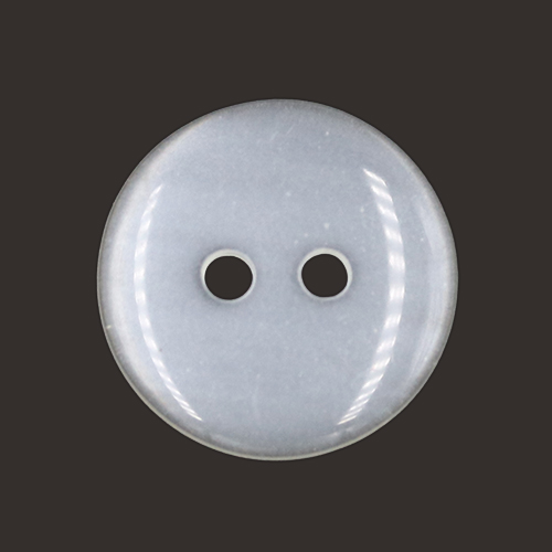 19695 Sullivans 18mm Round Plastic Button With Two Holes - Frosted Cream - Bag Of 100