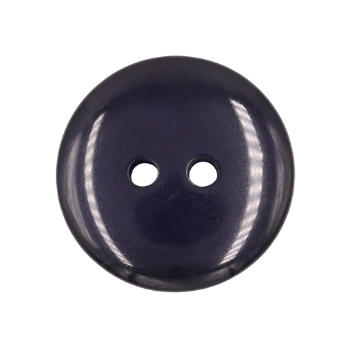 19704 Sullivans 20mm Round Plastic Button With Two Holes - Frosted Navy - 50 In A Tube