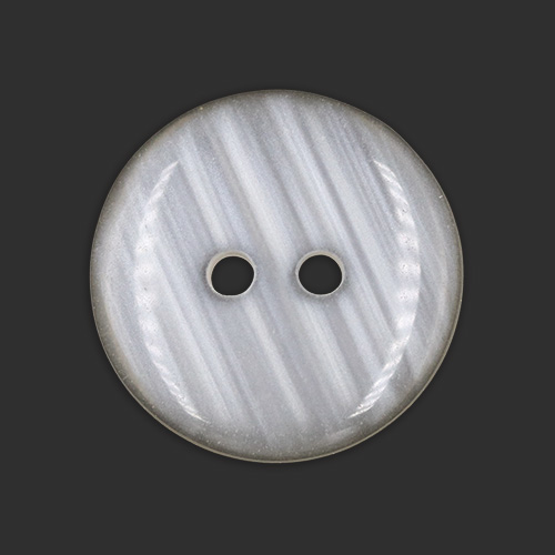 19705 Sullivans 20mm Round Plastic Button With Two Holes - Frosted Cream - 50 In A Tube