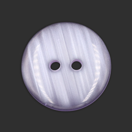 19716 Sullivans 20mm Round Plastic Button With Two Holes - Frosted Lilac - Bag Of 100