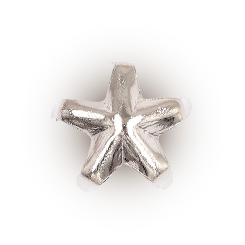19890 Sullivans 6mm Raised Star Stud - Silver - 190 In A Tube