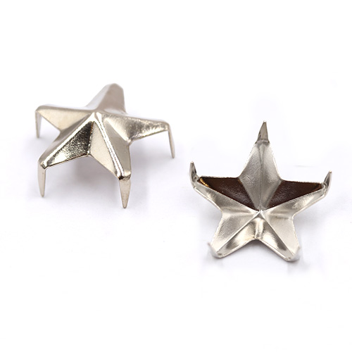 19891 Sullivans 15mm Raised Star Stud - Silver - 130 In A Tube