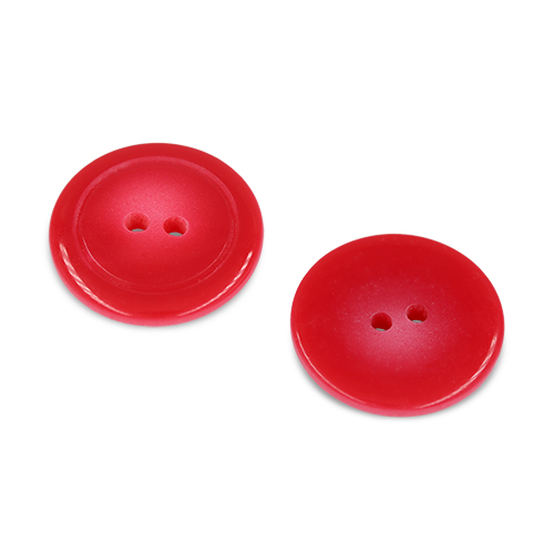 20015 Sullivans Buttons Card - 22mm Ruby Red Buttons With Two Holes - 2pcs