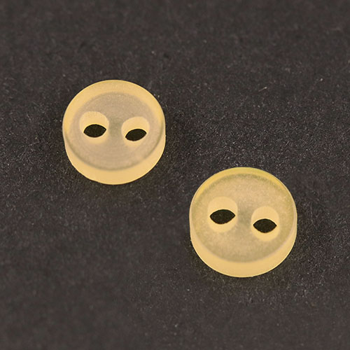 20200 Sullivans 5mm Two Hole Cup Doll Plastic Buttons - Cream - 300 In A Tube
