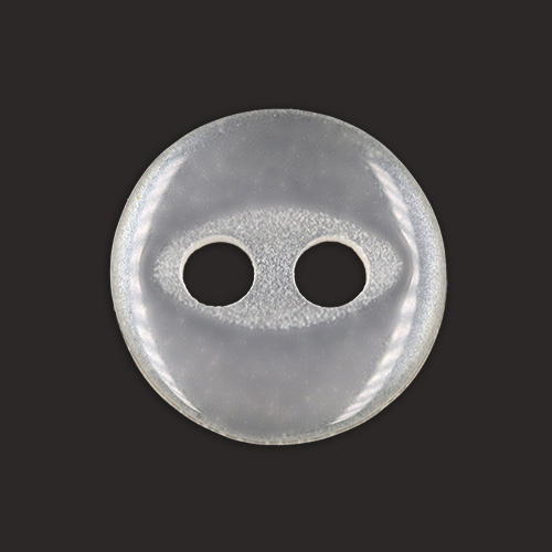 20229 Sullivans 8mm Two Hole Fish Eye Doll Plastic  Buttons - White - 180 In A Tube
