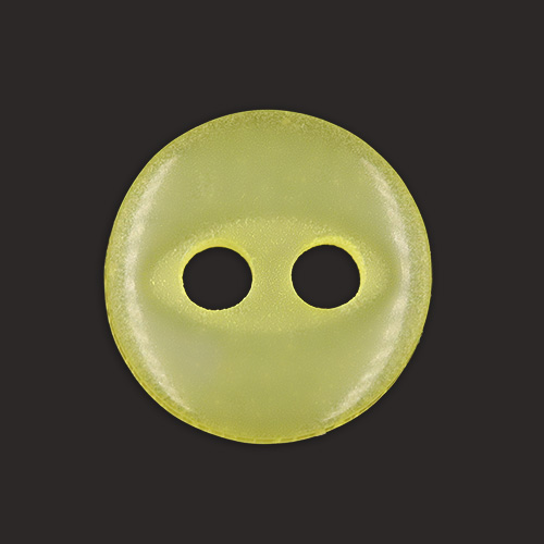 20231 Sullivans 8mm Two Hole Fish Eye Doll Plastic  Buttons - Lemon - 180 In A Tube