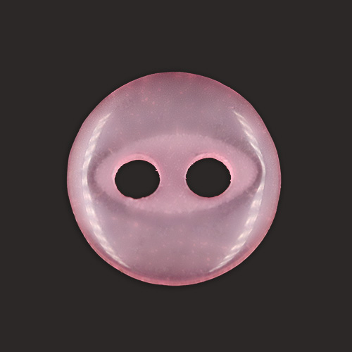 20232 Sullivans 8mm Two Hole Fish Eye Doll Plastic  Buttons - Pink - 180 In A Tube