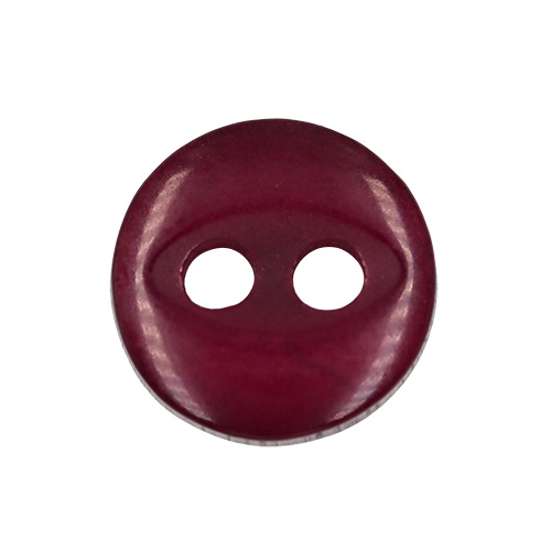20237 Sullivans 8mm Two Hole Fish Eye Doll Plastic  Buttons - Wine - 180 In A Tube