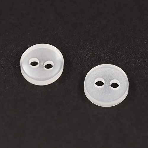 20239 Sullivans 8mm Two Hole Cup Doll Plastic Buttons - White - 180 In A Tube