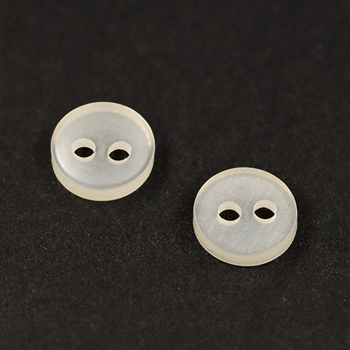 20240 Sullivans 8mm Two Hole Cup Doll Plastic Buttons - Cream - 180 In A Tube