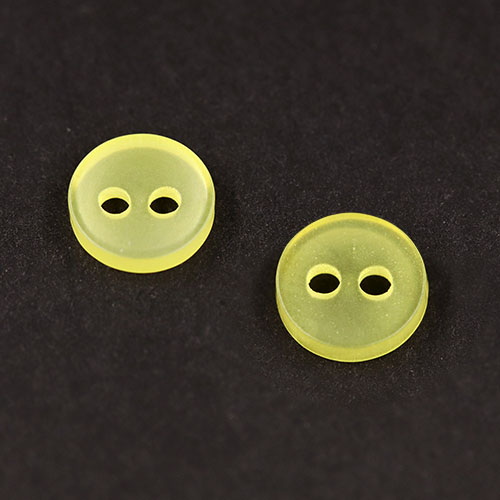 20241 Sullivans 8mm Two Hole Cup Doll Plastic Buttons - Lemon - 180 In A Tube