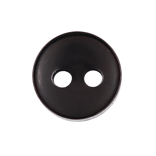 20246 Sullivans 8mm Two Hole Cup Doll Plastic Buttons - Black - 180 In A Tube