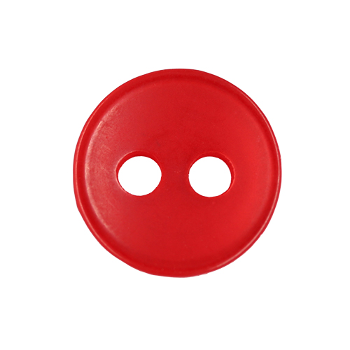 20248 Sullivans 8mm Two Hole Cup Doll Plastic Buttons - Red - 180 In A Tube