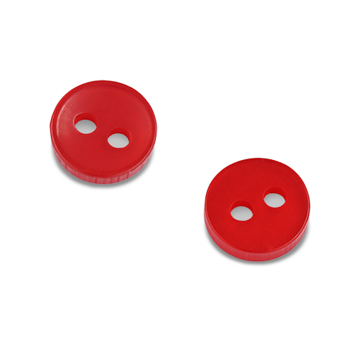 20248 Sullivans 8mm Two Hole Cup Doll Plastic Buttons - Red - 180 In A Tube