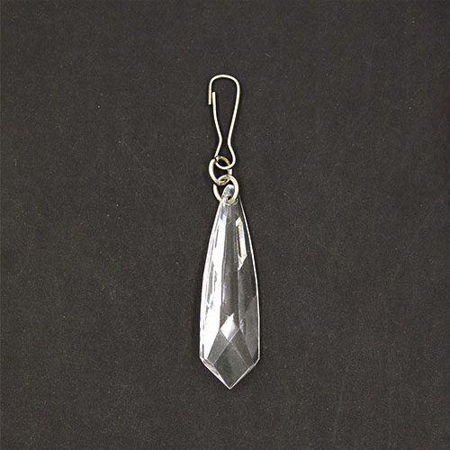 20264 Sullivans 38mm Crystal Zipper Pull - Clear Diamond - 1 Pc