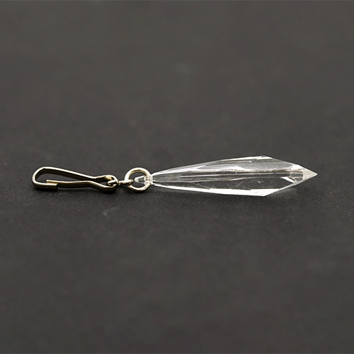 20264 Sullivans 38mm Crystal Zipper Pull - Clear Diamond - 1 Pc
