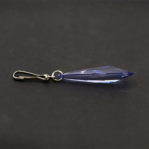 20266 Sullivans 38mm Crystal Zipper Pull - Blue Diamond - 1 Pc