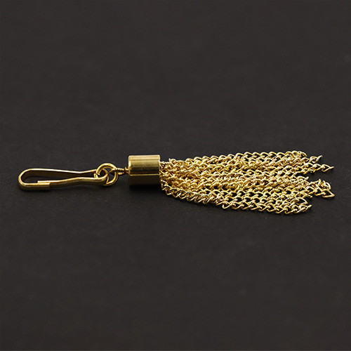 20268 Sullivans 45mm Chain Zipper Pull - Gold - 1 Pc