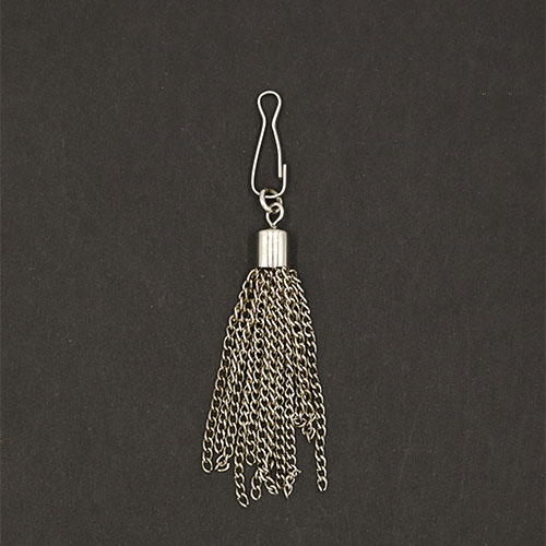 20278 Sullivans 45mm Chain Zipper Pull - Silver - 1 Pc