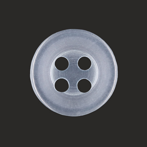 20559 Sullivans 12mm Round Plastic Button With Four Holes - Grey - Bag Of 100