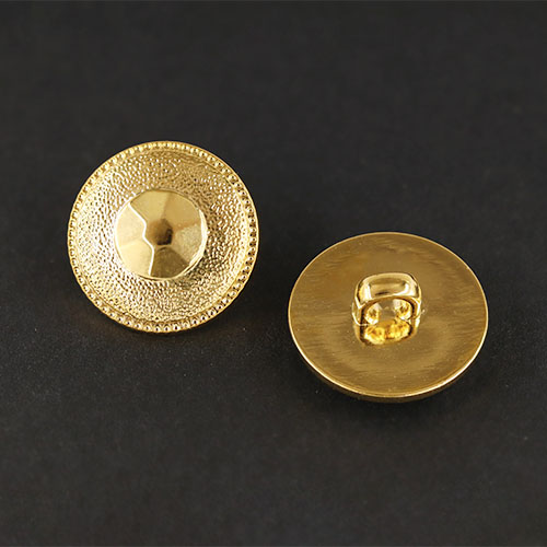 20562 Sullivans 18mm Round Plastic Button With Pinnacle - Gold - 28 In A Tube