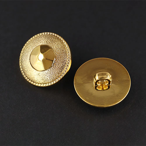 20563 Sullivans 21mm Round Plastic Button With Pinnacle - Gold - 22 In A Tube