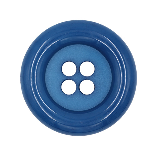 20620 Sullivans 49mm Round Plastic Button With Four Holes - Royal - 15 In A Tube 