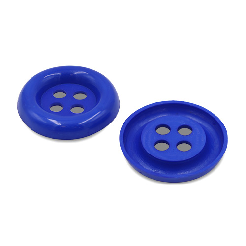 20632 Sullivans 38mm Round Plastic Button With Four Holes - Royal - 25 In A Tube 