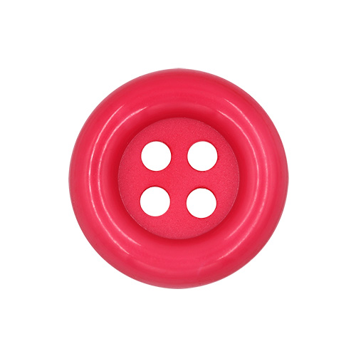 20642 Sullivans 30mm Round Plastic Button With Four Holes - Hot Pink - 30 In A Tube 