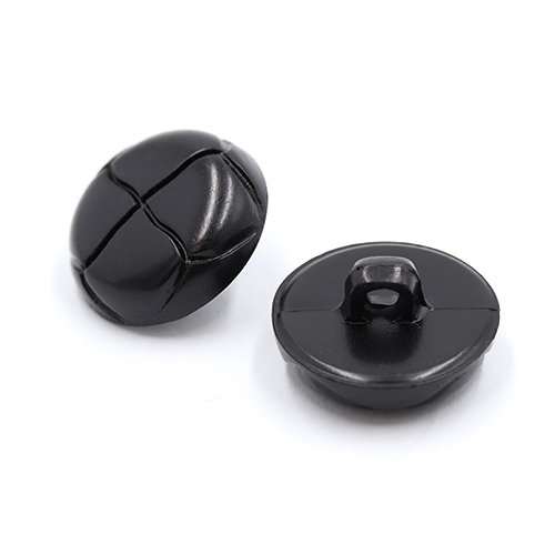 20656 Sullivans Buttons Card - 20mm Black Buttons With Shank - 3pcs