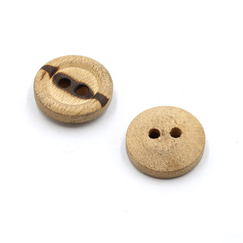 20657 Sullivans Buttons Card - 15mm Birch Wood Buttons - 2pcs