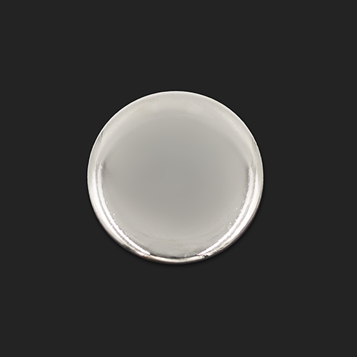 20665 Sullivans 22mm Round Metal Shank Button  - Silver - 25 In A Tube 