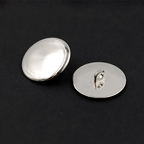 20665 Sullivans 22mm Round Metal Shank Button  - Silver - 25 In A Tube 