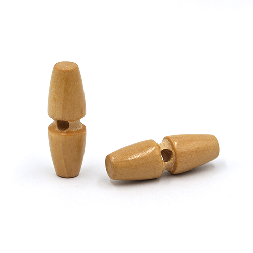 20684 Sullivans 30mm Wooden Toogle Button With Two Holes - Light Wood - 20 In A Tube