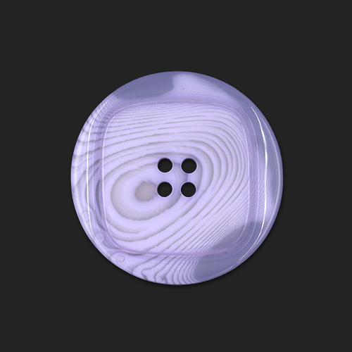 20723 Sullivans 50mm Round Plastic Button With Pattern - Sweet Pea Lilac - 32 In A Tube