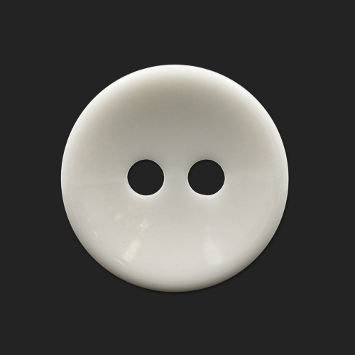 20752 Sullivans 37mm Round Plastic Button With Two Holes - White Orchid - 35 In A Tube 