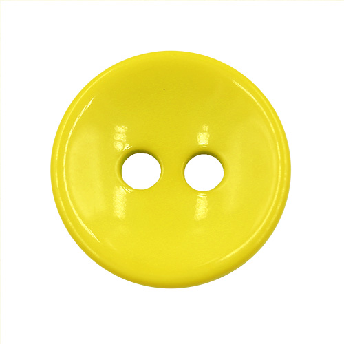 20754 Sullivans 37mm Round Plastic Button With Two Holes - Citronella Yellow - 35 In A Tube 