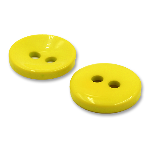 20754 Sullivans 37mm Round Plastic Button With Two Holes - Citronella Yellow - 35 In A Tube 