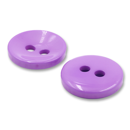 20756 Sullivans 37mm Round Plastic Button With Two Holes - Plexipink - 35 In A Tube 