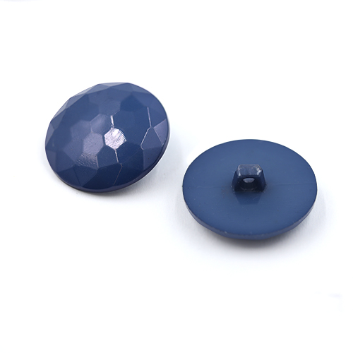 20762 Sullivans 30mm Round Plastic Shank Button - Diamond Cut - Beyond Midnight Navy - 25 In A Tube 