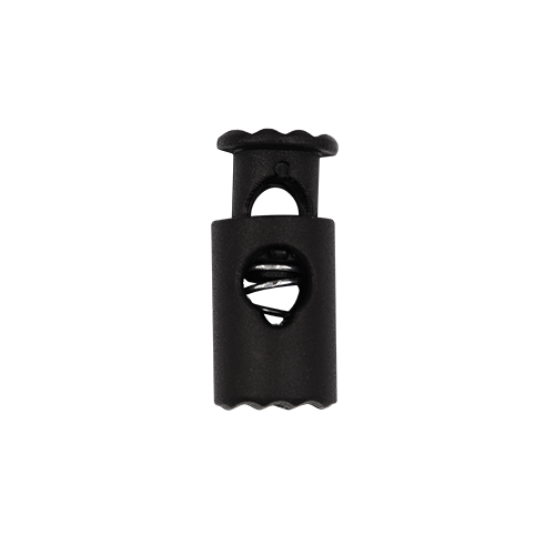 20913 Sullivans 25mm Plastic Cord Ends - Black - 30 In A Tube