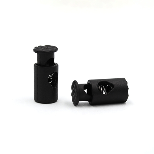 20913 Sullivans 25mm Plastic Cord Ends - Black - 30 In A Tube